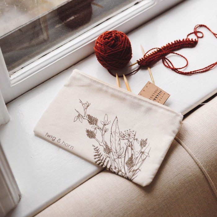 Twig & Horn - Illustrated Zip Pouch